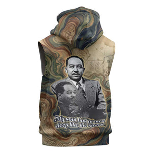 Langston Hughes Sleeveless Hoodie My Soul Has Grown Deep Like the Rivers - African Pride