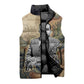 Langston Hughes Sleeveless Puffer Jacket My Soul Has Grown Deep Like the Rivers - African Pride