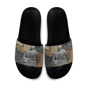 Langston Hughes Slide Sandals My Soul Has Grown Deep Like the Rivers - African Pride