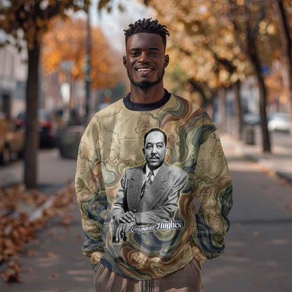 Langston Hughes Sweatshirt My Soul Has Grown Deep Like the Rivers - African Pride