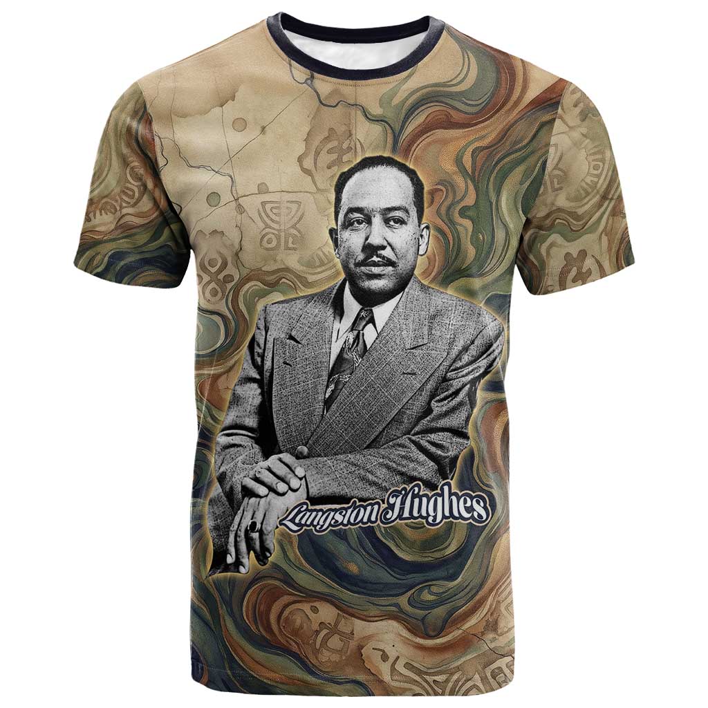 Langston Hughes T shirt My Soul Has Grown Deep Like the Rivers - African Pride