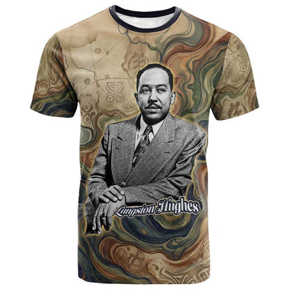 Langston Hughes T shirt My Soul Has Grown Deep Like the Rivers - African Pride