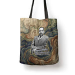 Langston Hughes Tote Bag My Soul Has Grown Deep Like the Rivers - African Pride