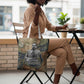 Langston Hughes Tote Bag My Soul Has Grown Deep Like the Rivers - African Pride