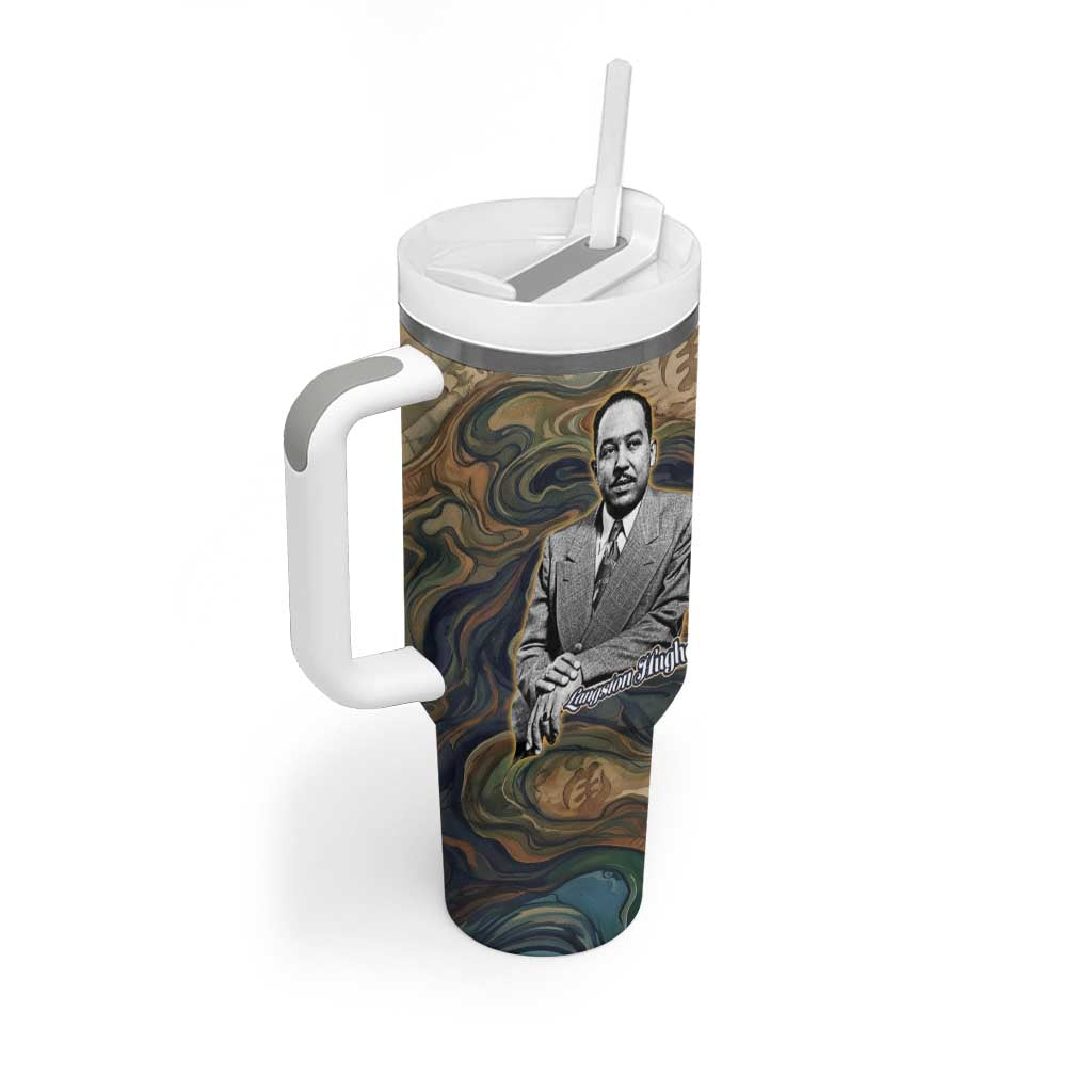 Langston Hughes Tumbler With Handle My Soul Has Grown Deep Like the Rivers - African Pride