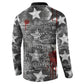 Langston Hughes Button Sweatshirt Urban Brick Wall Design with Protest Art and Poetry Powerful Quotes
