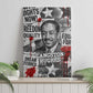 Langston Hughes Canvas Wall Art Urban Brick Wall Design with Protest Art and Poetry Powerful Quotes - African Pride