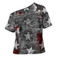 Langston Hughes Cross Shoulder Shirt Urban Brick Wall Design with Protest Art and Poetry Powerful Quotes - African Pride