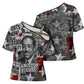 Langston Hughes Cross Shoulder Shirt Urban Brick Wall Design with Protest Art and Poetry Powerful Quotes - African Pride