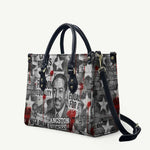 Langston Hughes Leather Bag Urban Brick Wall Design with Protest Art and Poetry Powerful Quotes - African Pride