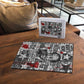 Langston Hughes Puzzle Urban Brick Wall Design with Protest Art and Poetry Powerful Quotes - African Pride