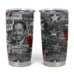 Langston Hughes Tumbler Cup Urban Brick Wall Design with Protest Art and Poetry Powerful Quotes - African Pride