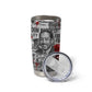 Langston Hughes Tumbler Cup Urban Brick Wall Design with Protest Art and Poetry Powerful Quotes - African Pride