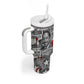 Langston Hughes Tumbler With Handle Urban Brick Wall Design with Protest Art and Poetry Powerful Quotes - African Pride