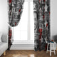 Langston Hughes Window Curtain Urban Brick Wall Design with Protest Art and Poetry Powerful Quotes - African Pride