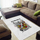 Spirit of Zimbabwe Area Rug Flag Colors and Symbol of Peace