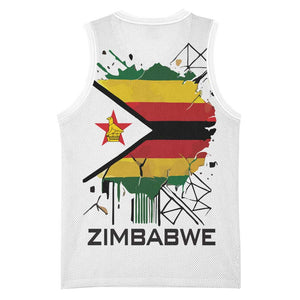 Spirit of Zimbabwe Basketball Jersey Flag Colors and Symbol of Peace TS04