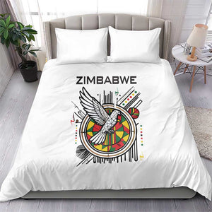 Spirit of Zimbabwe Bedding Set Flag Colors and Symbol of Peace