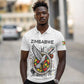 Spirit of Zimbabwe Polo Shirt Flag Colors and Symbol of Peace