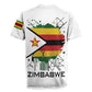 Spirit of Zimbabwe Rugby Jersey Flag Colors and Symbol of Peace