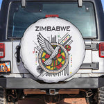 Spirit of Zimbabwe Spare Tire Cover Flag Colors and Symbol of Peace