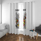 Spirit of Zimbabwe Window Curtain Flag Colors and Symbol of Peace