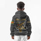 Zimbabwean Bird Statue Kid Hoodie Tribal Pattern Flag Patch and Heritage Symbol