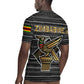 Zimbabwean Bird Statue Rugby Jersey Tribal Pattern Flag Patch and Heritage Symbol