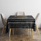 Zimbabwean Bird Statue Tablecloth Tribal Pattern Flag Patch and Heritage Symbol