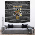 Zimbabwean Bird Statue Tapestry Tribal Pattern Flag Patch and Heritage Symbol