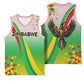 Vibe Zimbabwe Basketball Jersey Tribal-Inspired Background with Geometric Flag Color Design TS04