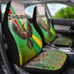Vibe Zimbabwe Car Seat Cover Tribal-Inspired Background with Geometric Flag Color Design