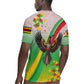 Vibe Zimbabwe Rugby Jersey Tribal-Inspired Background with Geometric Flag Color Design