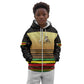 Pride Zimbabwe Kid Hoodie Zimbabwean Bird, Tribal Patterns and Pan-African Colors