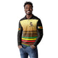 Pride Zimbabwe Long Sleeve Polo Shirt Zimbabwean Bird, Tribal Patterns and Pan-African Colors