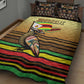Pride Zimbabwe Quilt Bed Set Zimbabwean Bird, Tribal Patterns and Pan-African Colors