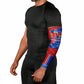Haiti Flag Day Arcahaie 1803 Arm Sleeves Geometric Low Poly Flag Art - Birthplace Of Liberty Graphic