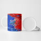 Haiti Flag Day Arcahaie 1803 Ceramic Mug Geometric Low Poly Flag Art - Birthplace Of Liberty Graphic
