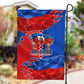 Haiti Flag Day Arcahaie 1803 Garden Flag Geometric Low Poly Flag Art - Birthplace Of Liberty Graphic