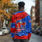 Haiti Flag Day Arcahaie 1803 Long Sleeve Shirt Geometric Low Poly Flag Art - Birthplace Of Liberty Graphic