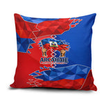 Haiti Flag Day Arcahaie 1803 Pillow Cover Geometric Low Poly Flag Art - Birthplace Of Liberty Graphic