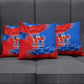Haiti Flag Day Arcahaie 1803 Pillow Cover Geometric Low Poly Flag Art - Birthplace Of Liberty Graphic