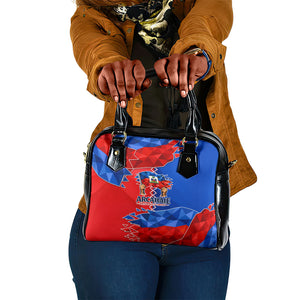 Haiti Flag Day Arcahaie 1803 Shoulder Handbag Geometric Low Poly Flag Art - Birthplace Of Liberty Graphic
