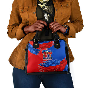 Haiti Flag Day Arcahaie 1803 Shoulder Handbag Geometric Low Poly Flag Art - Birthplace Of Liberty Graphic