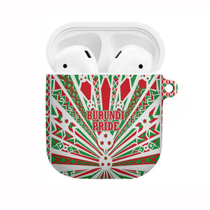 Burundi Pride Beat Of 1962 Independence Day AirPods Case Traditional Karyenda Drummer Art With Flag Sunburst Design