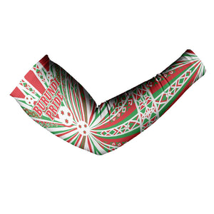 Burundi Pride Beat Of 1962 Independence Day Arm Sleeves Traditional Karyenda Drummer Art With Flag Sunburst Design