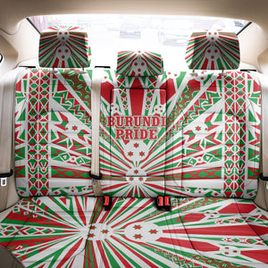 Burundi Pride Beat Of 1962 Independence Day Back Car Seat Cover Traditional Karyenda Drummer Art With Flag Sunburst Design