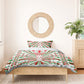 Burundi Pride Beat Of 1962 Independence Day Bedding Set Traditional Karyenda Drummer Art With Flag Sunburst Design