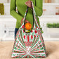 Burundi Pride Beat Of 1962 Independence Day Grocery Bag Traditional Karyenda Drummer Art With Flag Sunburst Design