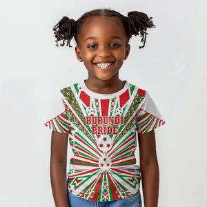 Burundi Pride Beat Of 1962 Independence Day Kid T shirt Traditional Karyenda Drummer Art With Flag Sunburst Design
